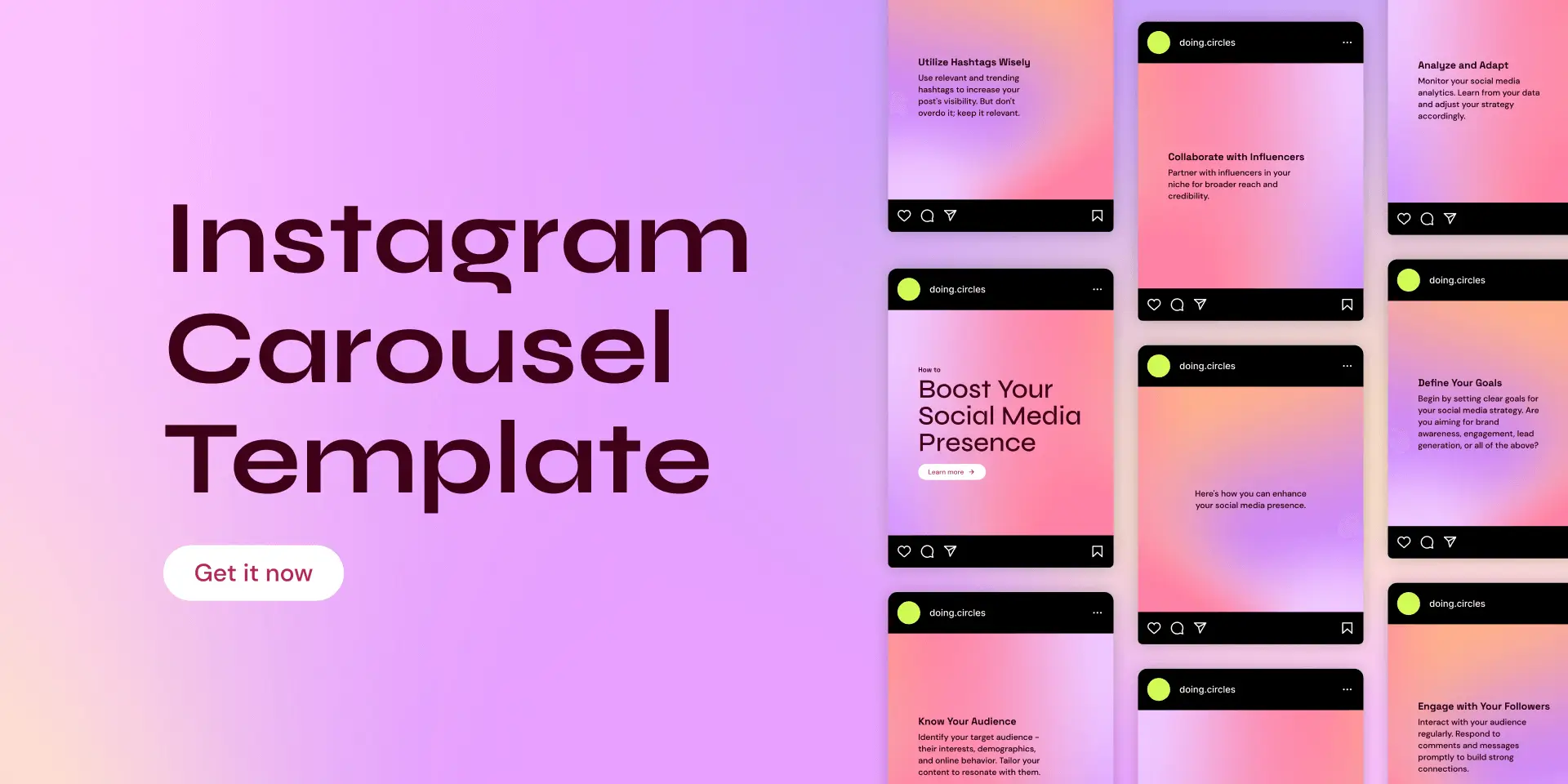 Instagram Carousel Post Template ~ #01